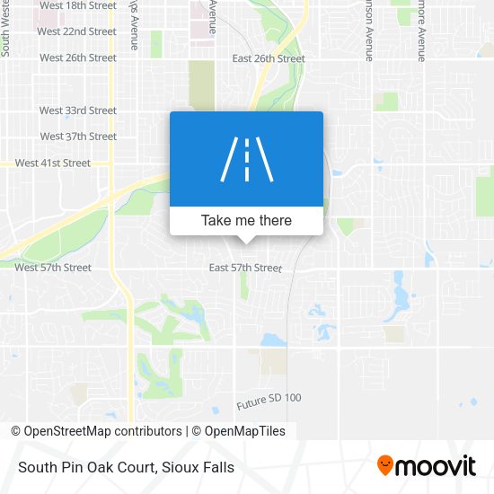 South Pin Oak Court map