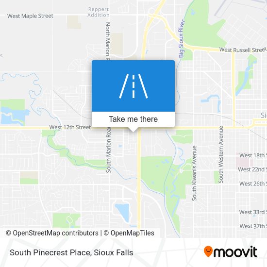 Mapa de South Pinecrest Place