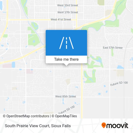 Mapa de South Prairie View Court