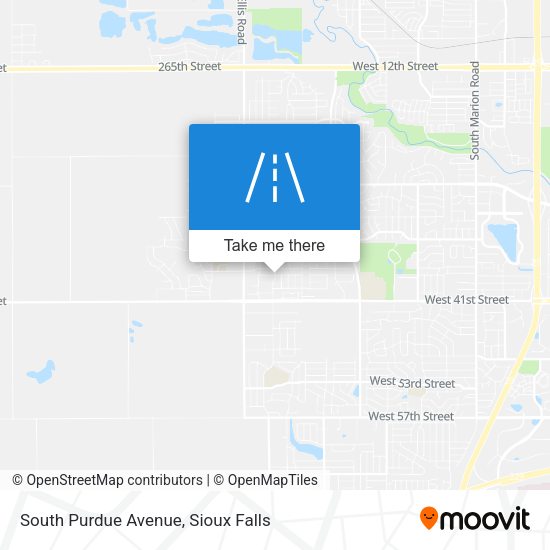 South Purdue Avenue map