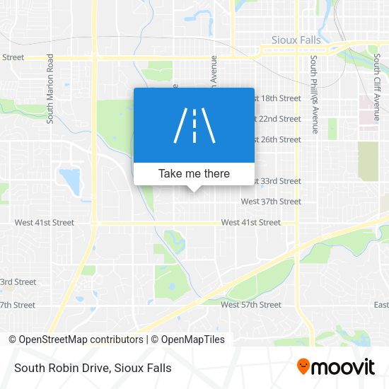 Mapa de South Robin Drive