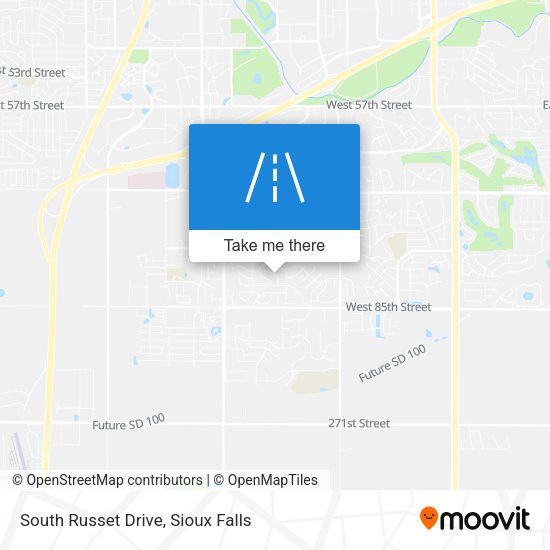 South Russet Drive map