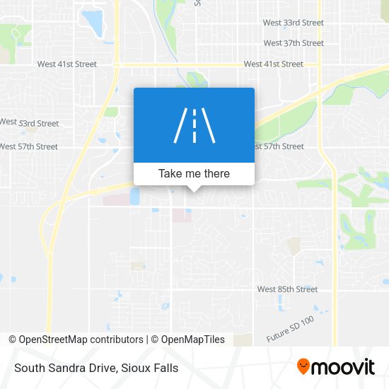 South Sandra Drive map