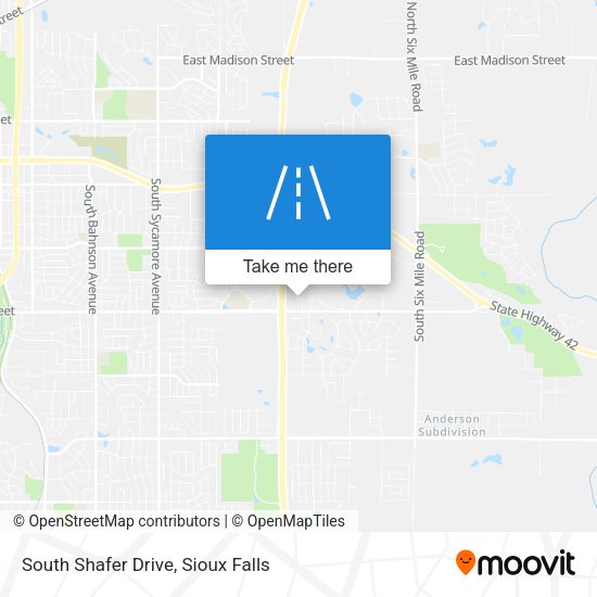 South Shafer Drive map