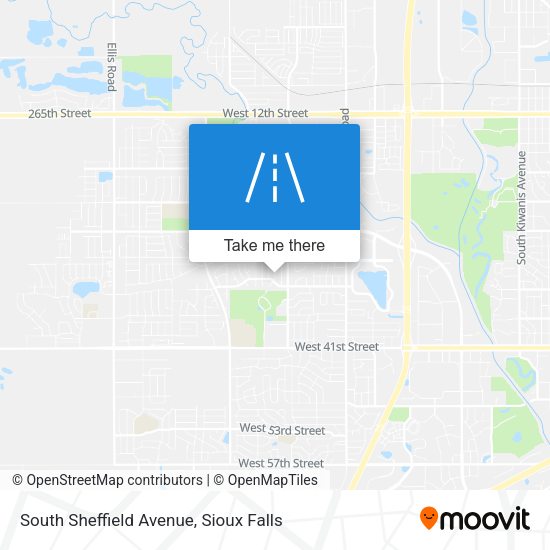 South Sheffield Avenue map