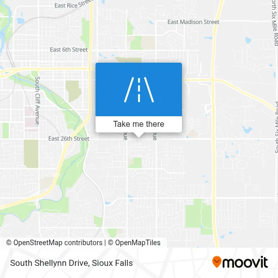South Shellynn Drive map