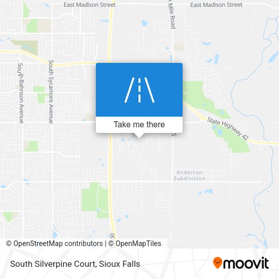 South Silverpine Court map