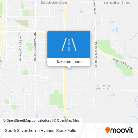 Mapa de South Silverthorne Avenue