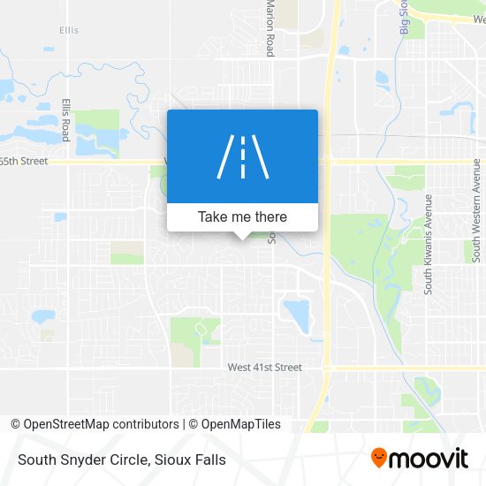 South Snyder Circle map