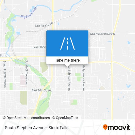 South Stephen Avenue map