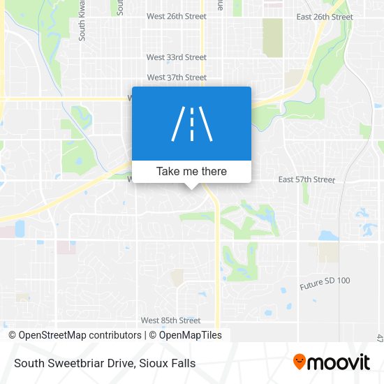 South Sweetbriar Drive map