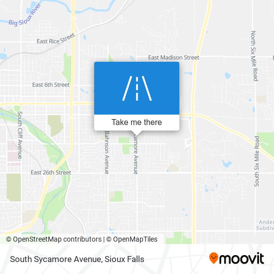 Mapa de South Sycamore Avenue