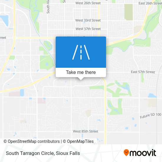 South Tarragon Circle map