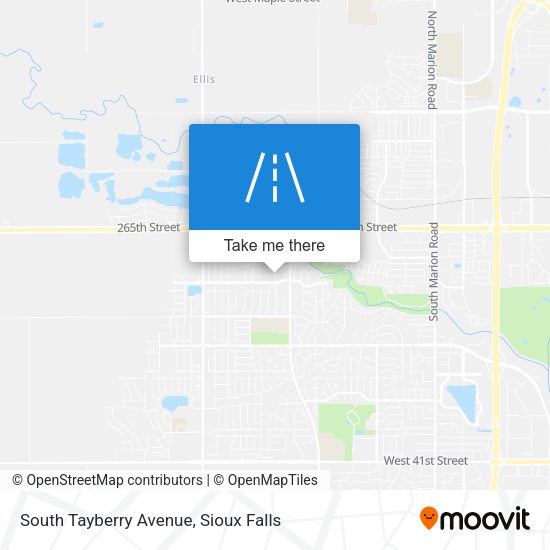 South Tayberry Avenue map