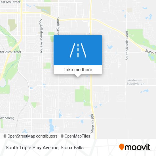 South Triple Play Avenue map
