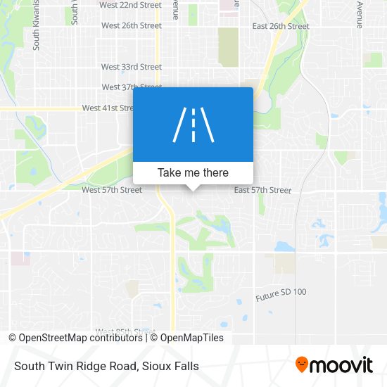 South Twin Ridge Road map