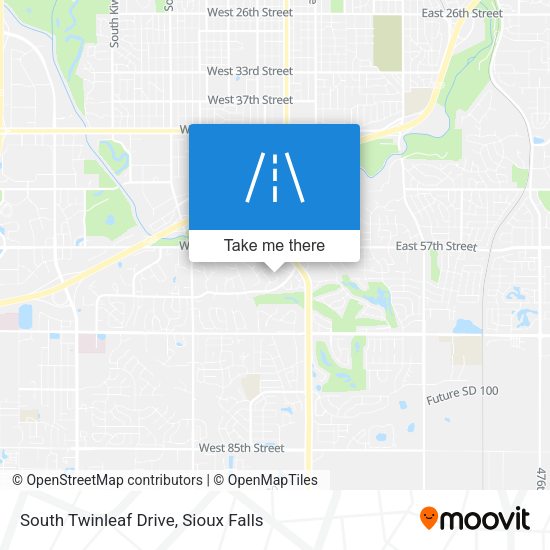 South Twinleaf Drive map