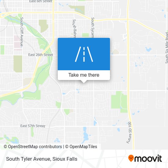 South Tyler Avenue map