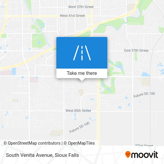 South Venita Avenue map
