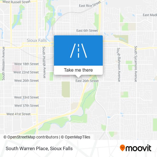 Mapa de South Warren Place