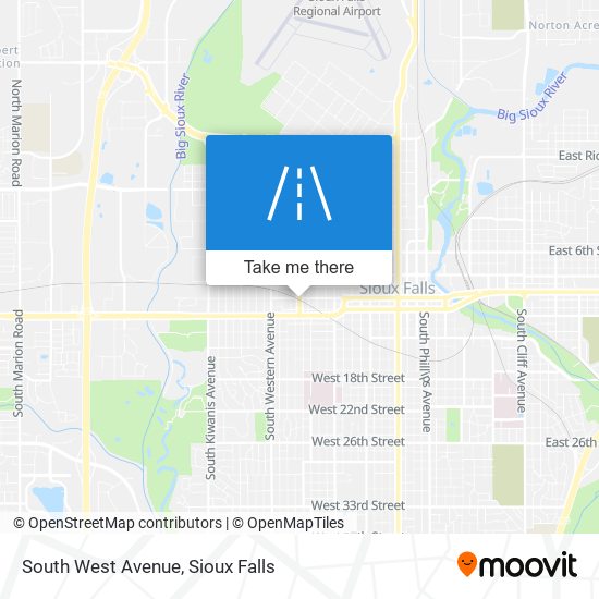 South West Avenue map