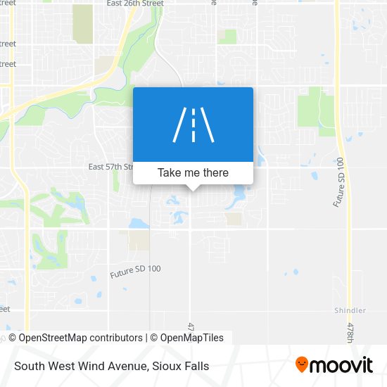 South West Wind Avenue map