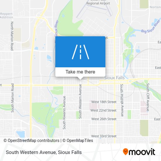 Mapa de South Western Avenue