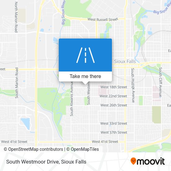 Mapa de South Westmoor Drive