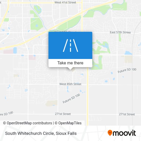 Mapa de South Whitechurch Circle