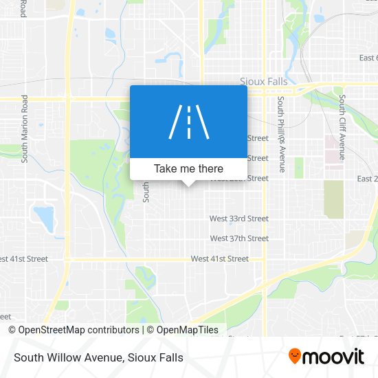 South Willow Avenue map