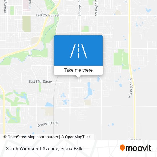 South Winncrest Avenue map