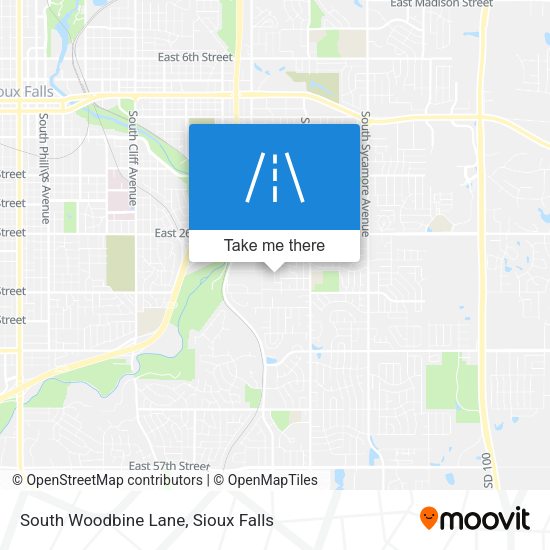 Mapa de South Woodbine Lane
