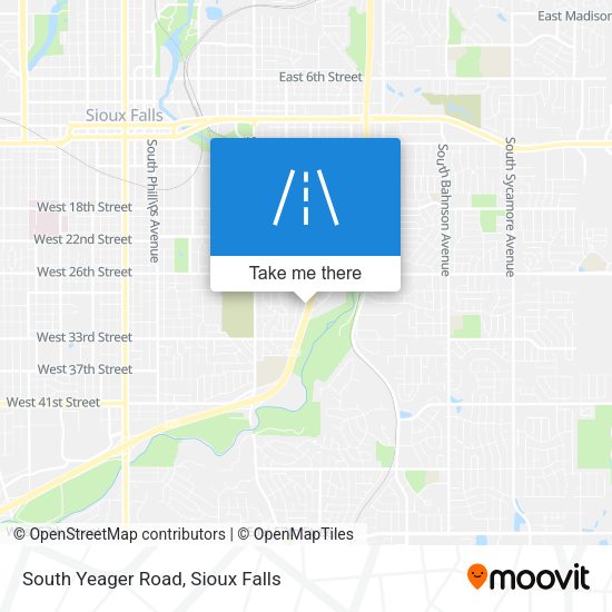 South Yeager Road map