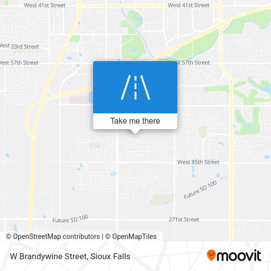W Brandywine Street map