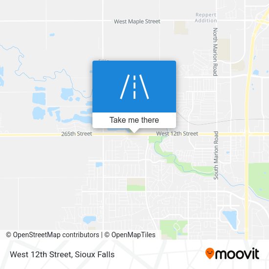 West 12th Street map