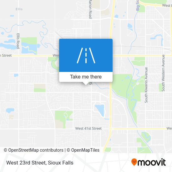 Mapa de West 23rd Street