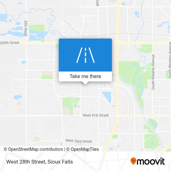 West 28th Street map