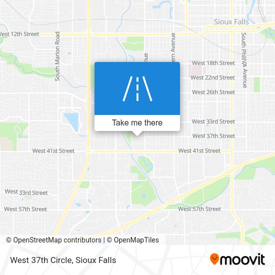 West 37th Circle map