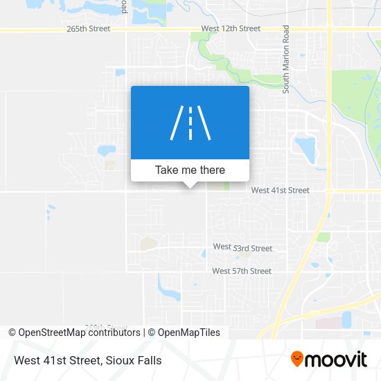 Mapa de West 41st Street