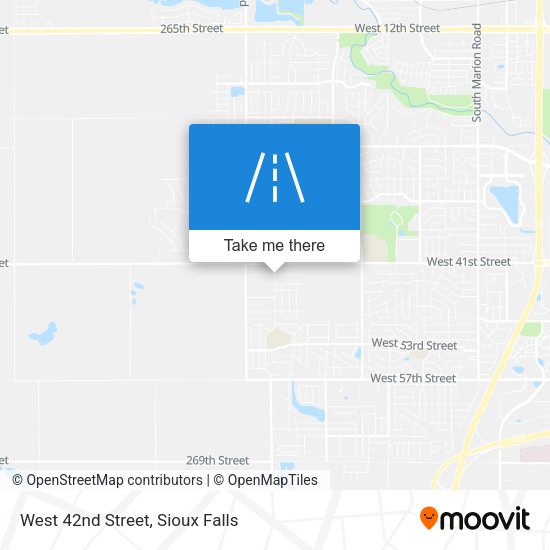 West 42nd Street map