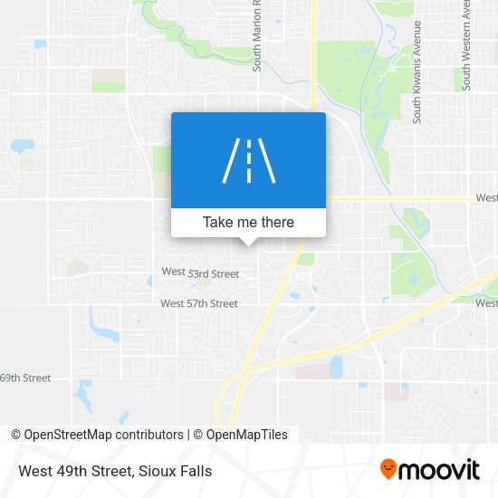 West 49th Street map
