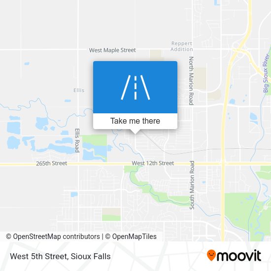 Mapa de West 5th Street