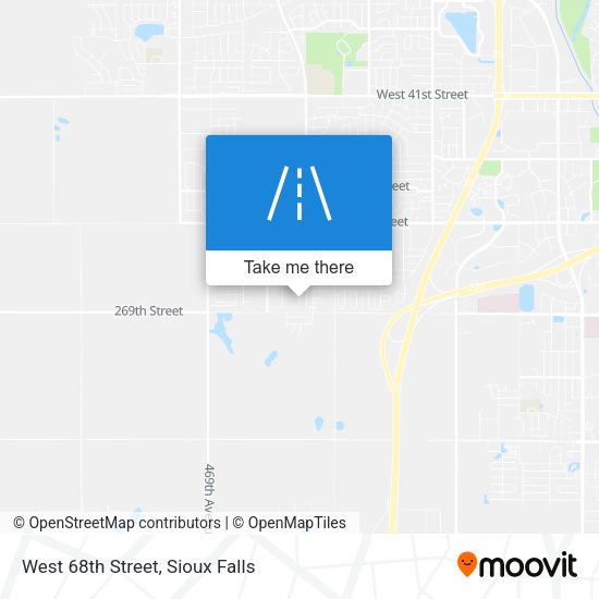 West 68th Street map