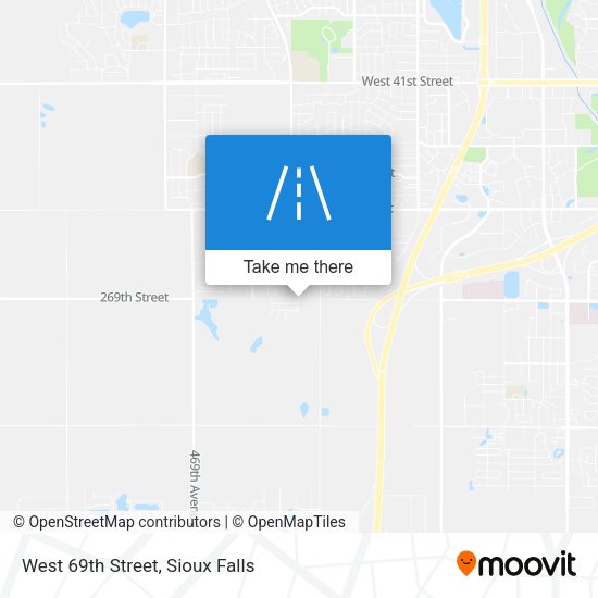 West 69th Street map