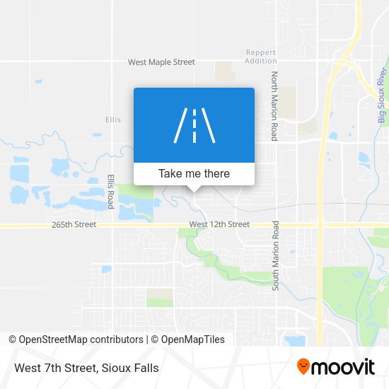 West 7th Street map