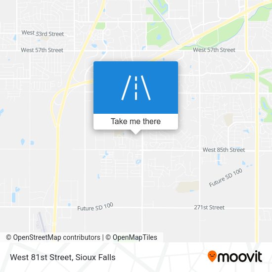 West 81st Street map