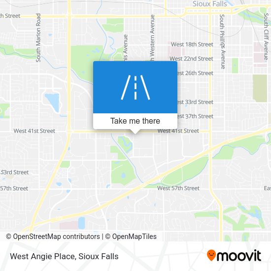 West Angie Place map