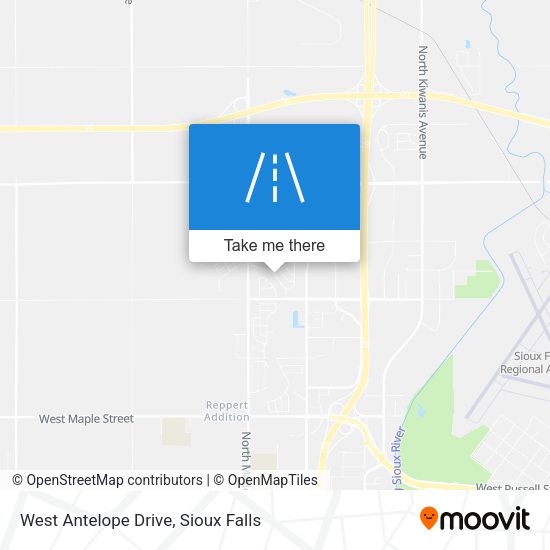 West Antelope Drive map