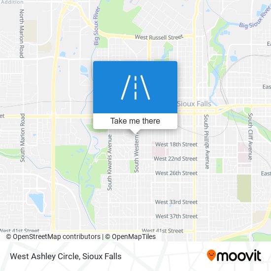 West Ashley Circle map