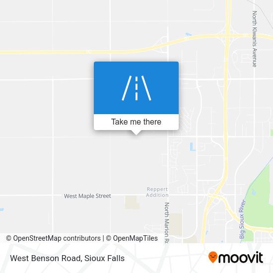 West Benson Road map